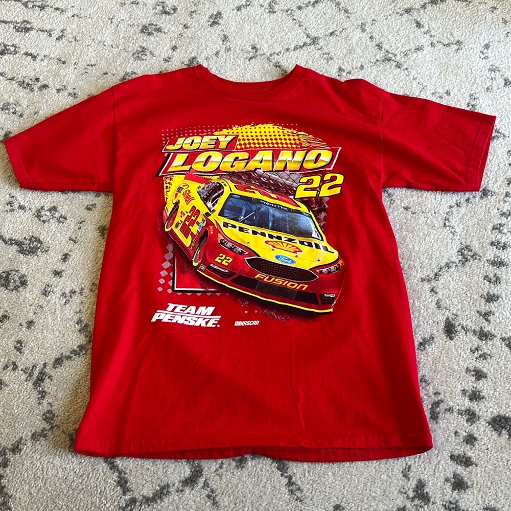 nascar joey logano 22 racing tee shirt